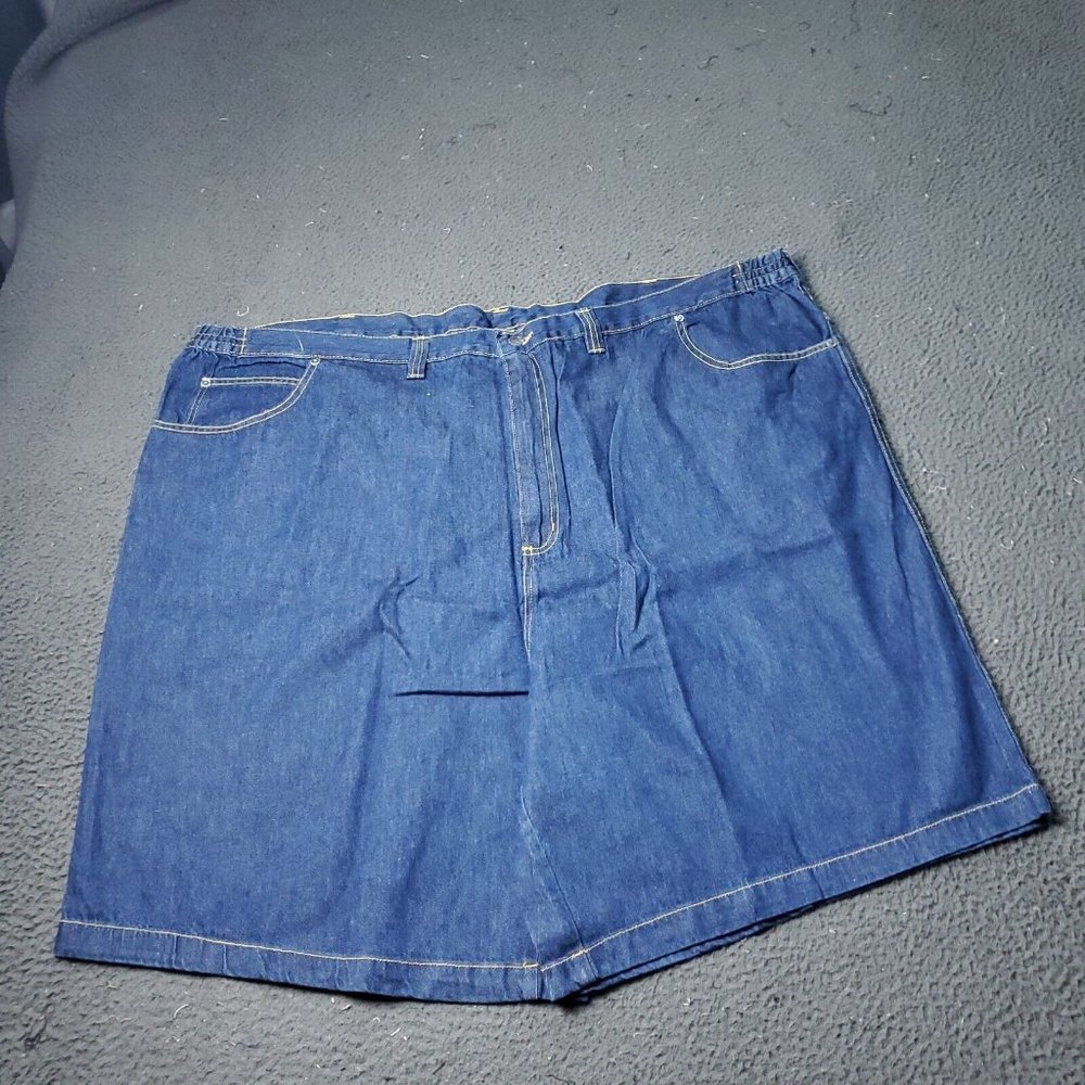 Liberty Blues Denim Jean Shorts Mens Size 54 Big & Tall Blue Cotton Cargo